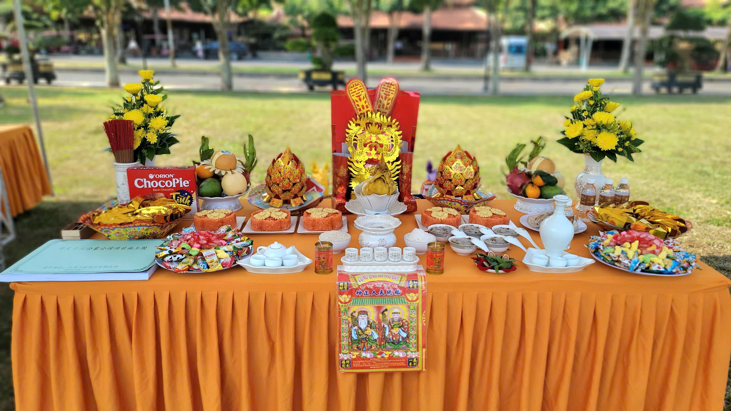 Dịch vụ mâm cúng tại Hoa Viên Bình An